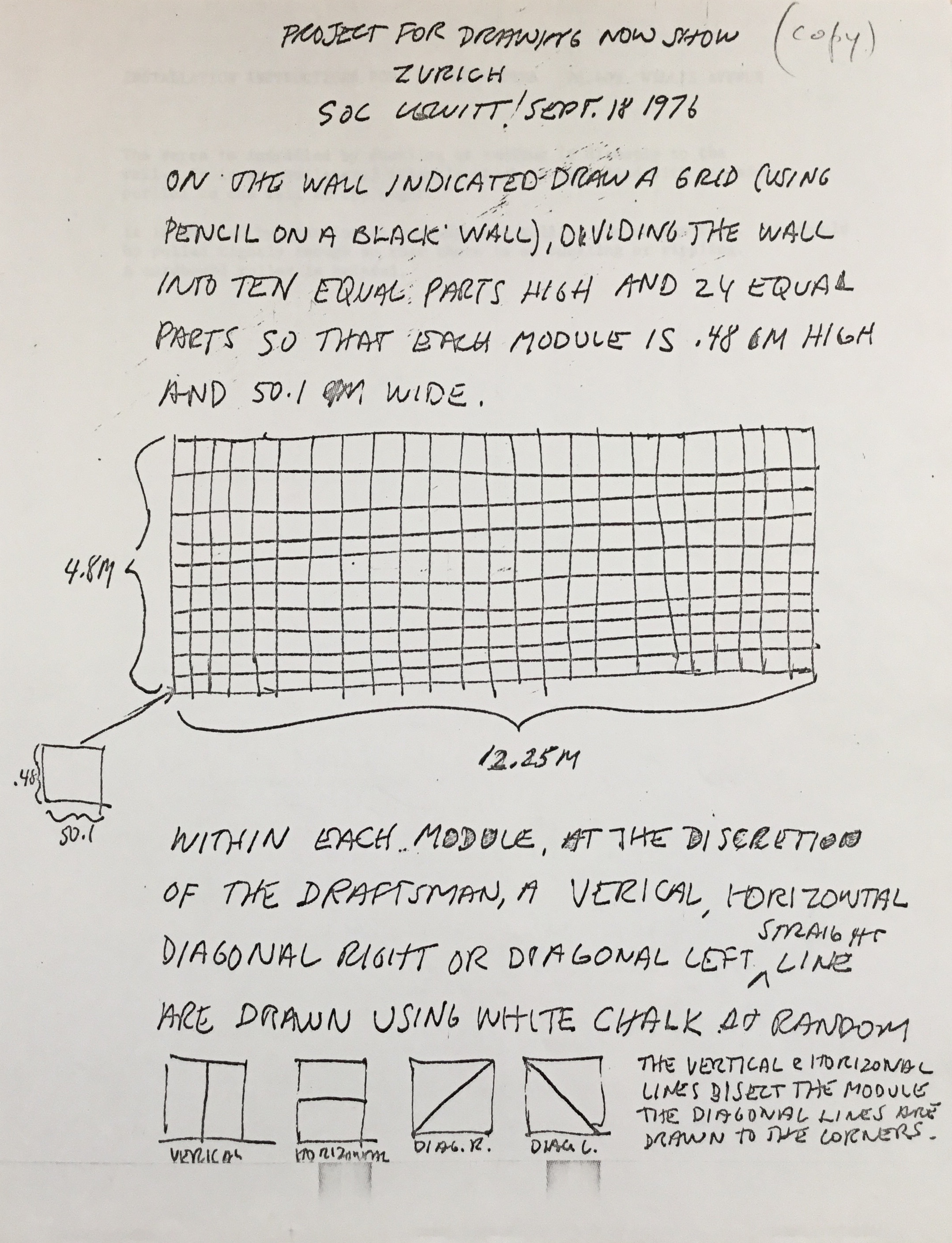 sol lewitt wall drawings summary